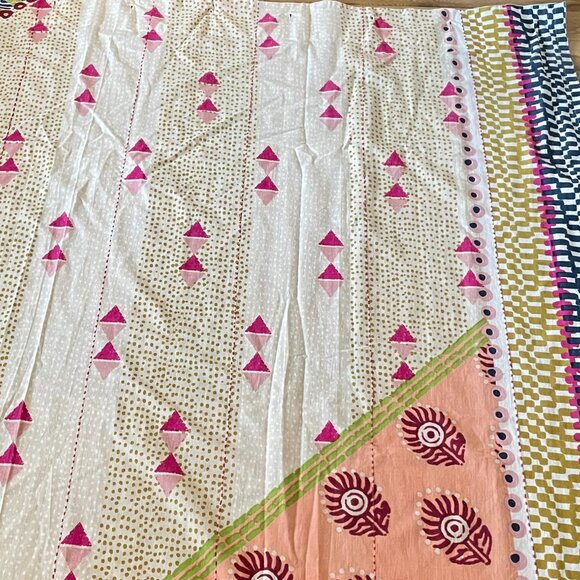 By Anthropologie Printed Jem Cotton Shower Curtain - Picture 7 of 11